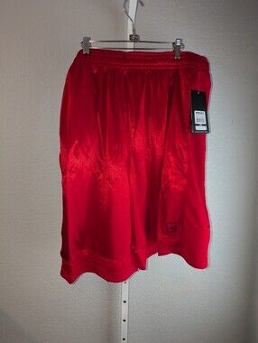 NWT AND1 All Courts Basketball Shorts Big Mens 3XL Varsity Red
